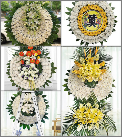 山东青岛莱西市梅花山街道前车兰泊村花圈速递