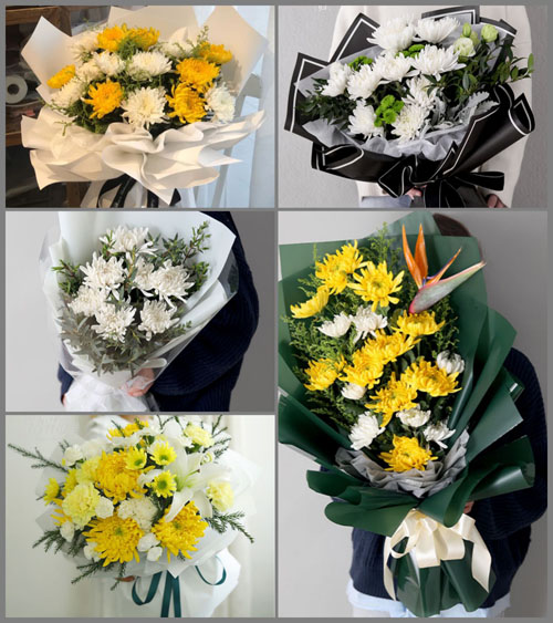 山东青岛莱西市梅花山街道前车兰泊村白事花束代送